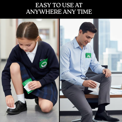 BENKO India’s 1st Shoe Shiner Wipes Pack of 15's | Shiner/Polish for all types Leather Footwear