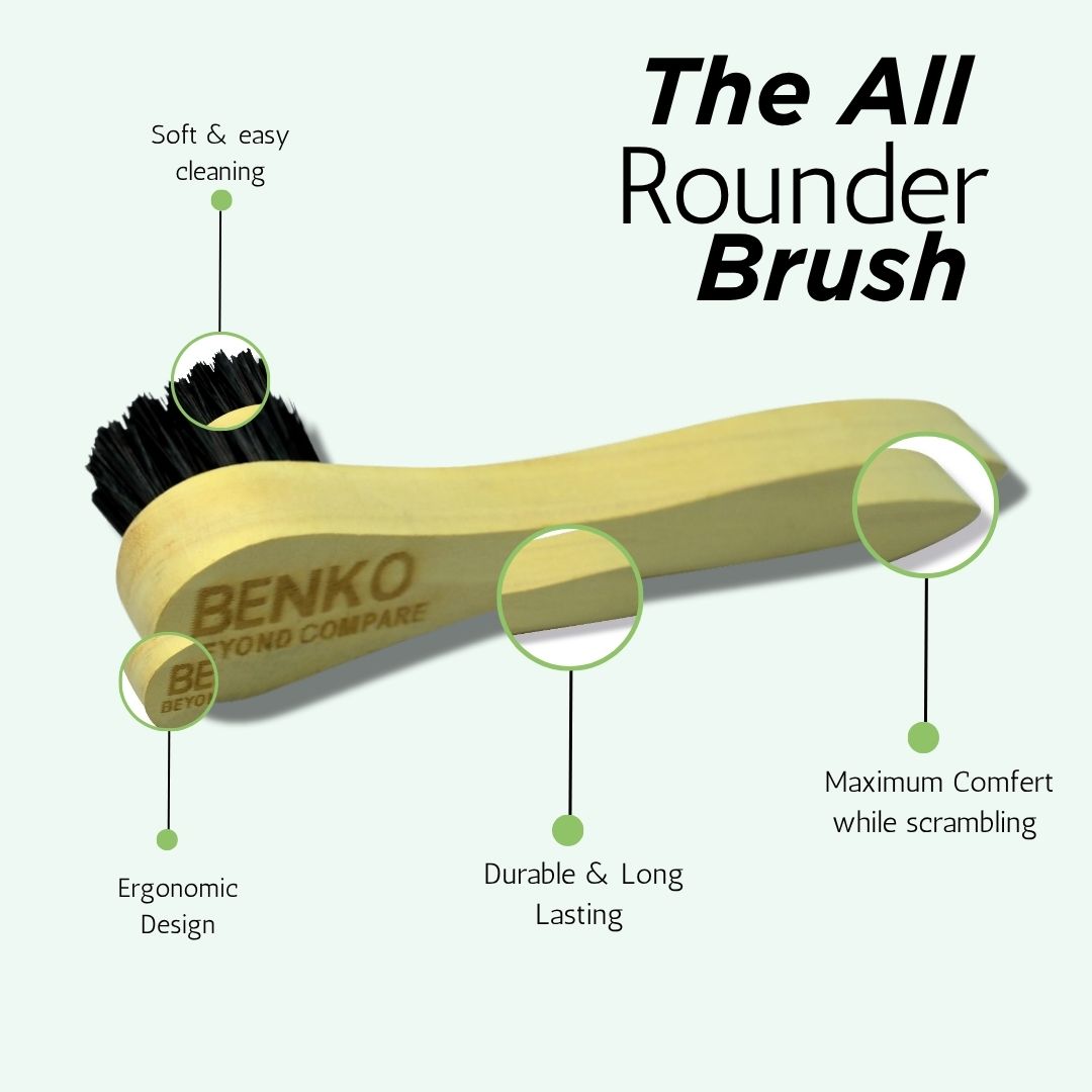 BENKO Quick Shoe Cleaning Kit | Suitable for all Material | Sneaker 150ML-2 Bottle & Brush