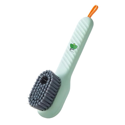 BENKO Multi Function Brush with Automatic Cleaning Liquid Dispenser | Best Brush for Shoes, Sneakers, Clothes, Bathroom & Kitchen Cleaning- Pack 2